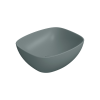 Picture of Nubes rectangular basin, ceramic, freestanding, agave, matte, 40x35cm
