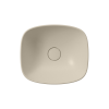 Picture of Nubes rectangular basin, ceramic, freestanding, light beige, matte, 40x35cm