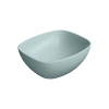 Picture of Nubes rectangular basin, ceramic, freestanding, ice mint, matte, 40x35cm