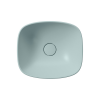 Picture of Nubes rectangular basin, ceramic, freestanding, ice mint, matte, 40x35cm