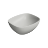 Picture of Nubes rectangular basin, ceramic, freestanding, light grey, matte, 40x35cm