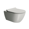 Picture of Nura wc, ceramic, wall hung, light grey, matte, 55x36cm