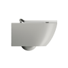 Picture of Nura wc, ceramic, wall hung, light grey, matte, 55x36cm