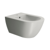 Picture of Pura bidet, ceramic, wall hung, light grey, matte, 55x36 cm