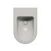 Picture of Pura bidet, ceramic, wall hung, light grey, matte, 55x36 cm