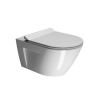 Picture of Norm wc, ceramic, wall hung, white, glossy, 55x36cm