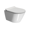 Picture of Kube x wc, ceramic, wall hung, white, glossy, 50x36cm