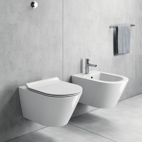 Picture of Kube x wc, ceramic, wall hung, white, glossy, 50x36cm