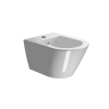 Picture of Kube x bidet, ceramic, wall hung, white, glossy, 50x36cm