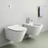 Picture of Kube x bidet, ceramic, wall hung, white, glossy, 50x36 cm