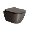 Picture of Pura wc, ceramic, wall hung, dark brown, matte, 50x36cm