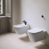 Picture of Nubes bidet, ceramic, wall hung, white, matte, 55x35 cm