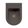 Picture of Pura bidet, ceramic, wall hung, dark brown, matte, 50x36cm