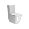 Picture of Pura wc set, ceramic, back to wall/floorstanding, white, glossy, 63x36cm