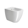 Picture of Pura bidet, ceramic, back to wall/floorstanding, white, glossy, 55x36cm