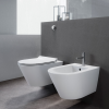Picture of Kube x bidet, ceramic, wall hung, white, matte, 55x36cm