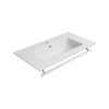 Picture of Pura rectangular basin, ceramic, built-in/wall hung, white, matte, 82x46cm