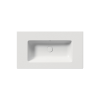 Picture of Pura rectangular basin, ceramic, built-in/wall hung, white, matte, 82x46cm