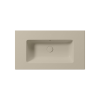 Picture of Pura rectangular basin, ceramic, built-in/wall hung, light beige matte, 82x46cm