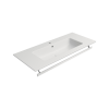 Picture of Pura rectangular basin, ceramic, built-in/wall hung, white, matte, 102x46cm