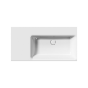 Picture of Nubes rectangular basin, ceramic, built in/wall hung, white, glossy, 100x50cm