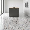 Picture of Floor tile marmoreal white, marble effect, matt, 60x60