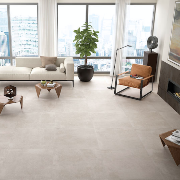 Picture of Floor tile loftstone, concrete effect, matt, 9mm 120x120
