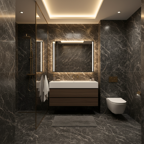 Picture of Floor tile grande marble, marble effect, matt, 6mm 120x120