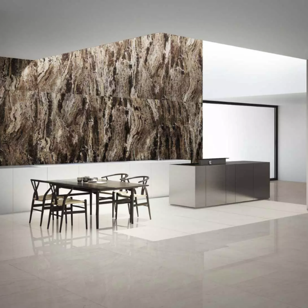 Picture of Floor tile grande marble, marble effect, glossy, 6mm 120x278