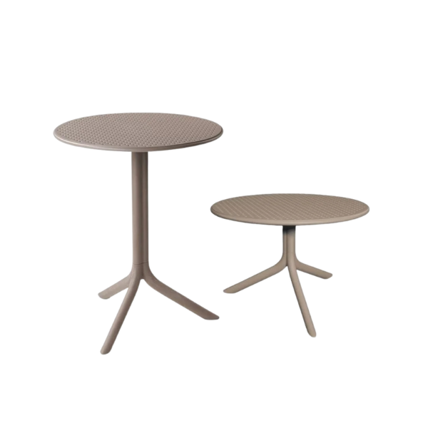Picture of Table, step, polypropylene,  tortora, 76,5/40 cm ø 60,5 cm