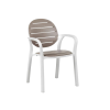 Picture of Armchair, palma, polypropylene,  white tortora , 59x56.5 cm