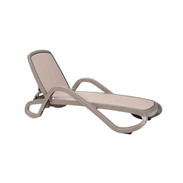 Picture of Sunlounger, alfa, polypropylene, tortora-tortora, 194,5x71 cm