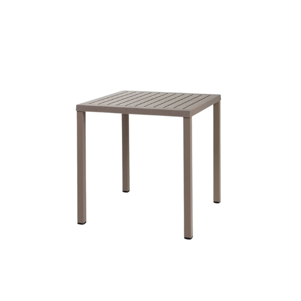 Picture of Table, cube 70 ,polypropylene, tortora coated, 70x70 cm