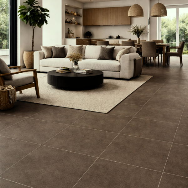 Picture of Floor tile cromat, cement effect, lappato, 10.5mm 75x75