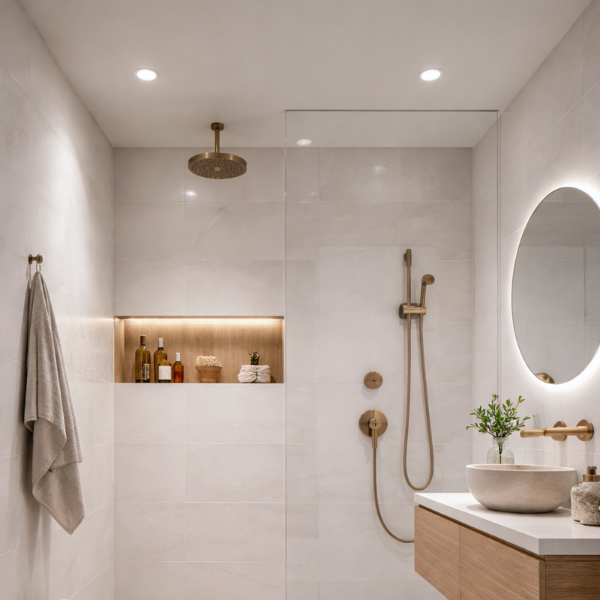Picture of Floor tile lowry, concrete effect, matt, 9.5mm 20x60