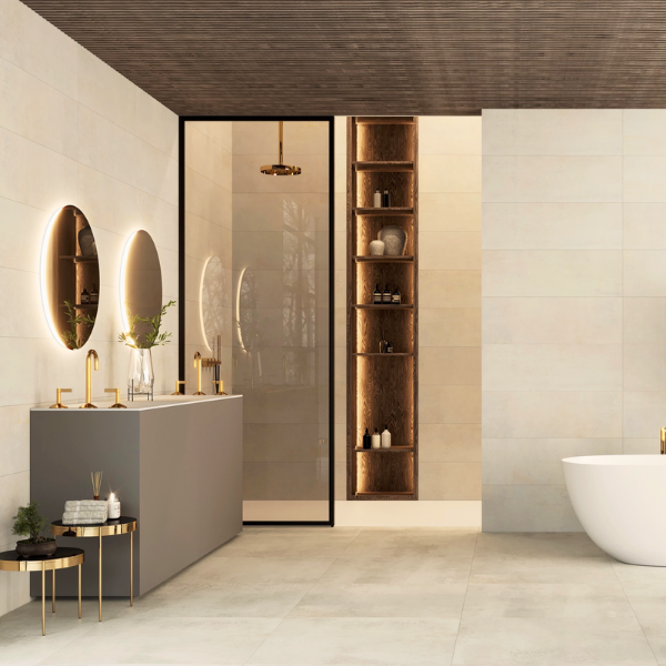 Picture of Floor tile mate blanco, plain effect, matt, 8.5mm 25x70