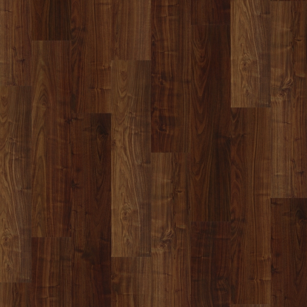 Picture of Laminate, townhouse basic 200, walnut, dark brown, 1285x194x7mm, ac3, uc23/31