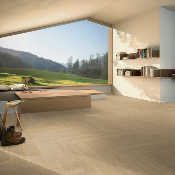 Picture of Laminate, mont blanc sanded modern trendtime 3, oak light brown, 858x143x8mm, ac4, uc23/32