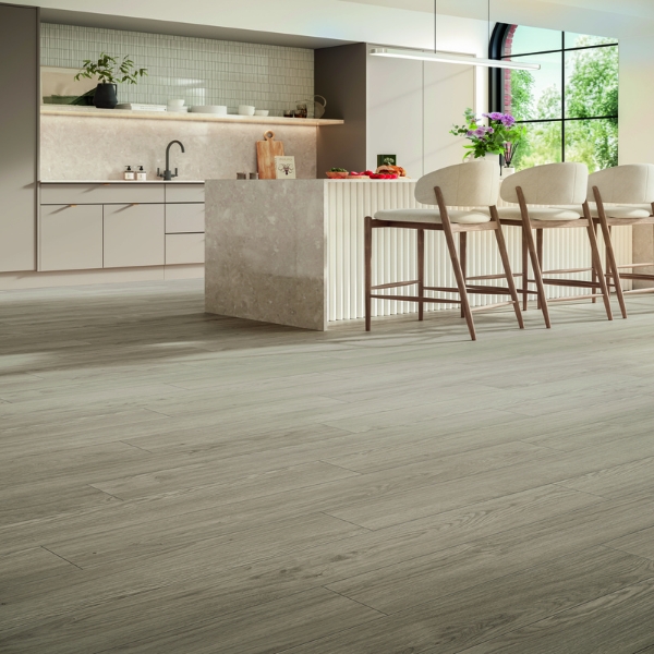 Picture of Laminate, mont blanc modern trendtime 1, oak grey, 1285x158x8mm, ac4, uc23/32