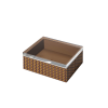 Picture of Large jewelry box, leather weawers, cinnamon, 24x21x9,5cm
