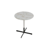 Picture of Coffee table, bob, marble calacatta,top white,dia45x52h cm