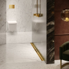 Picture of Tece drain profile, stainles steel, gold polished, 800mm
