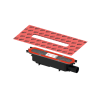 Picture of Tece drain profile, stainles steel, standard profile, side drain, dn 50