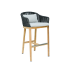 Picture of Stool, delos, teak natural, pebble mix,  2 cushions cloud (s&b), 52.3x64.5x105.9cm