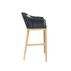 Picture of Stool, delos, teak natural, pebble mix, 52.3x64.5x105.9cm