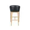 Picture of Stool, delos, teak natural, pebble mix, 52.3x64.5x105.9cm