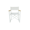 Picture of Chair with armrest, alor, aluminium, white, 58.5x59.8x84.15cm