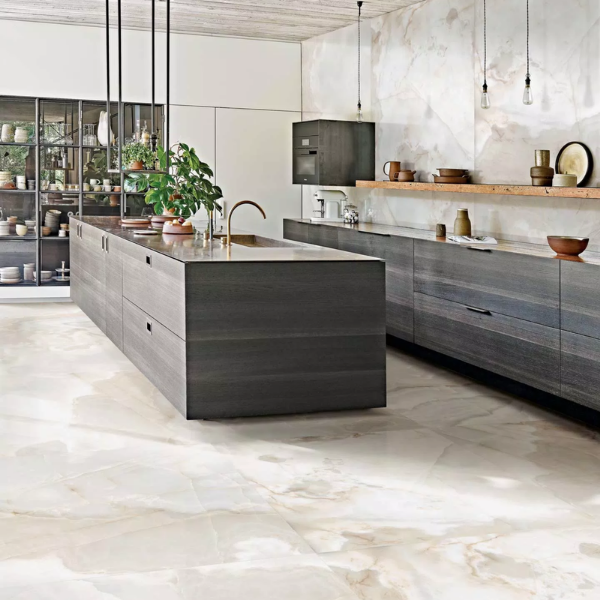 Picture of Floor tile reves de rex, marble effect, matt, 6mm 120x120