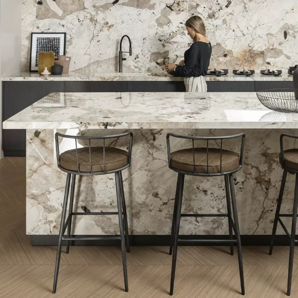 Picture of Floor tile nature mood, marble effect, glossy, 6mm 120x280