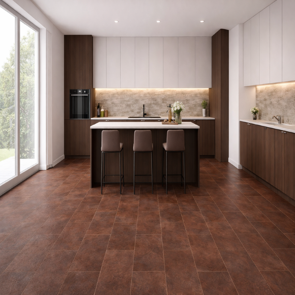 Picture of Floor tile custom, concrete effect, structured, 20mm 45x90